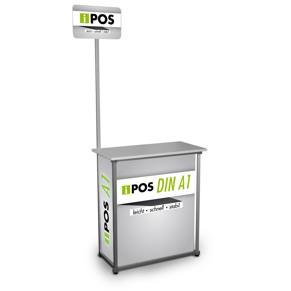 iPos DIN A1 Falttheke mit Display